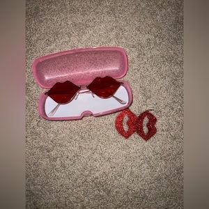 Heart Sunglasses/Earrings